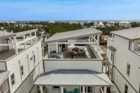 The Lookout in Exclusive Rosemary Beach with Rooftop Jacuzzi